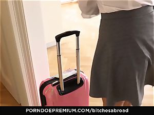 sluts ABROAD - teen foreign silly pulverizes ample penis