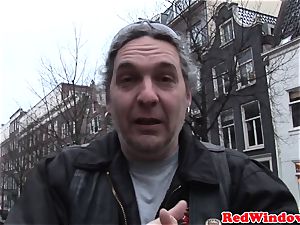 Doggystyled amsterdam prostitute fucks tourist